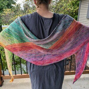 Advent Envy Hand Knit Shawl- Emma's yarn 2021 Advent